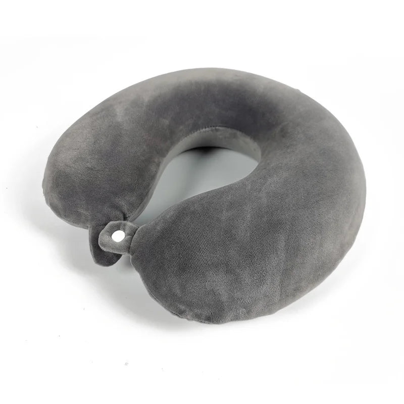 Simple fashion plush U-shaped pillow driving travel neck pillow nap pillow comfortable relief fatigue