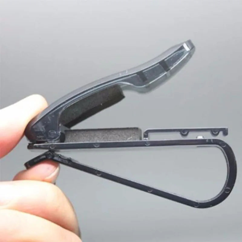 Universal Car Sun Visor Clip Sunglasses Holder Stand Fastener - Eyeglasses Pen Case Card Ticket Organizer Auto Accessories