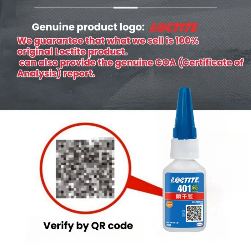 100% Original Loctite 401 403 406 480 460 415 435 454 495 498 Instant Adhesive 20g Strong Super Glue Cyanoacrylate Glue