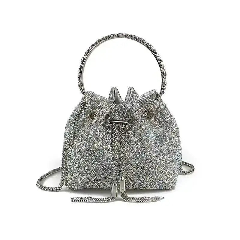 Luxury Designer Women Handbag Glitter Shiny Diamond Clutch Purse Wedding Party Banquet Bag Crystal Rhinestones Evening Bag