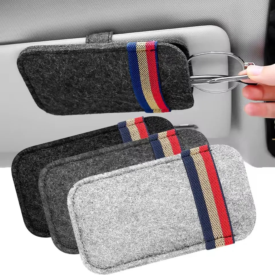 Car Sunglasses Organizer Bag Eyeglass Holder Glasses Storage Clip For Audi Bmw Auto Interior Organize Car Sunglasses Holder