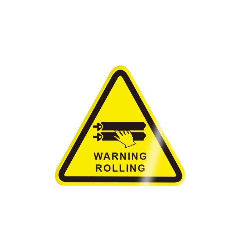 10Pcs 50X50Mm Safety Warning Signs, Workshop Production Safety Warning Signs, Hazard Warning Signs