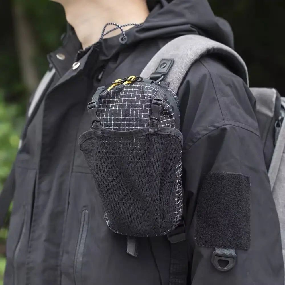 Outdoor Hiking Storage Bag Portable Water Cup Carrier Phone Bag Travel Sports Running Cycling Mountaineering Expand Backpack