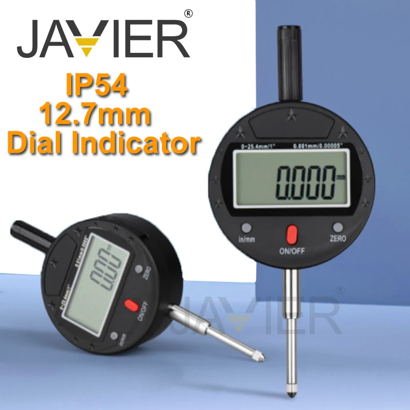 12.7mm 0.01mm Precision IP54 digital display cap dial indicator height gauge depth measuring instrument