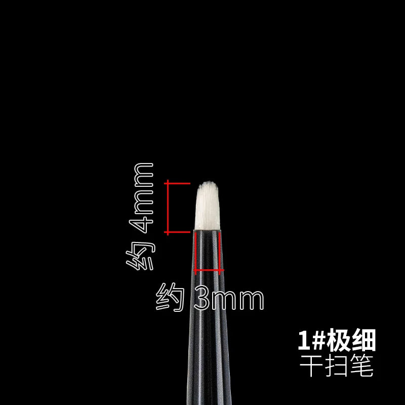 RAYSTUDIO Modeling Brushes Series Fine-point / Liner / Flat / Dry Brush Functional Tool for Model Panel Wash Building Hobby Tool