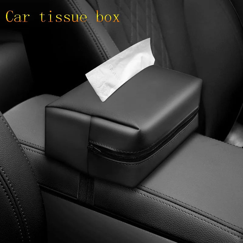 Car tissue bag seat back armrest bag sun visor hanging tissue bag for Volvo R Design RDesign XC90 XC60 S60 V40 XC40 V60 V50 S40