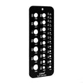 U6XB 29 Holes Drill Bit Gauge for Accurate Measurement Metric/Inch Drill Bit Gauge