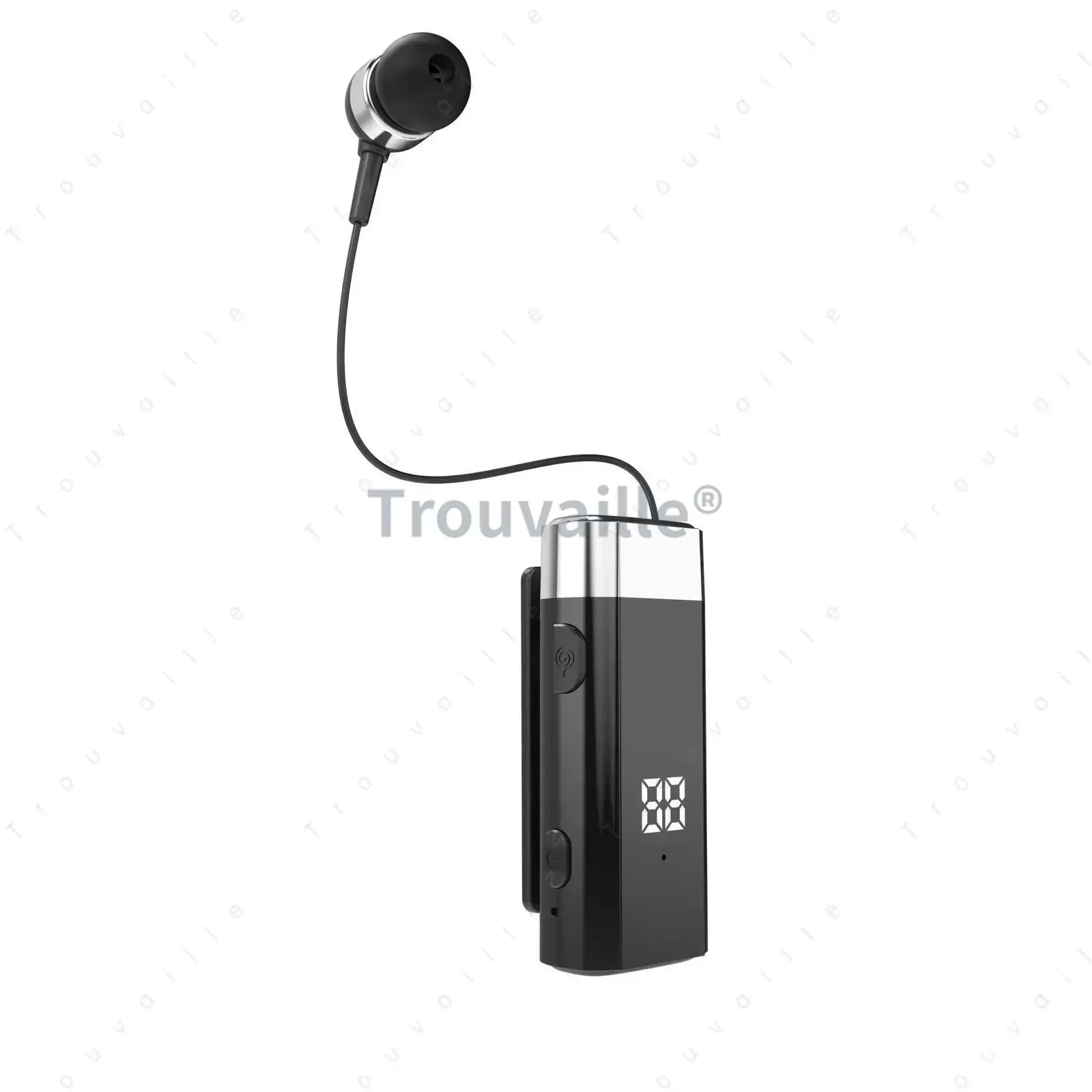 K55 Lavalier Wireless Earphone Bluetooth 5.0 Earphone In Lotus Bussiness Headphone Headset Fast Charge Vibration Power Display