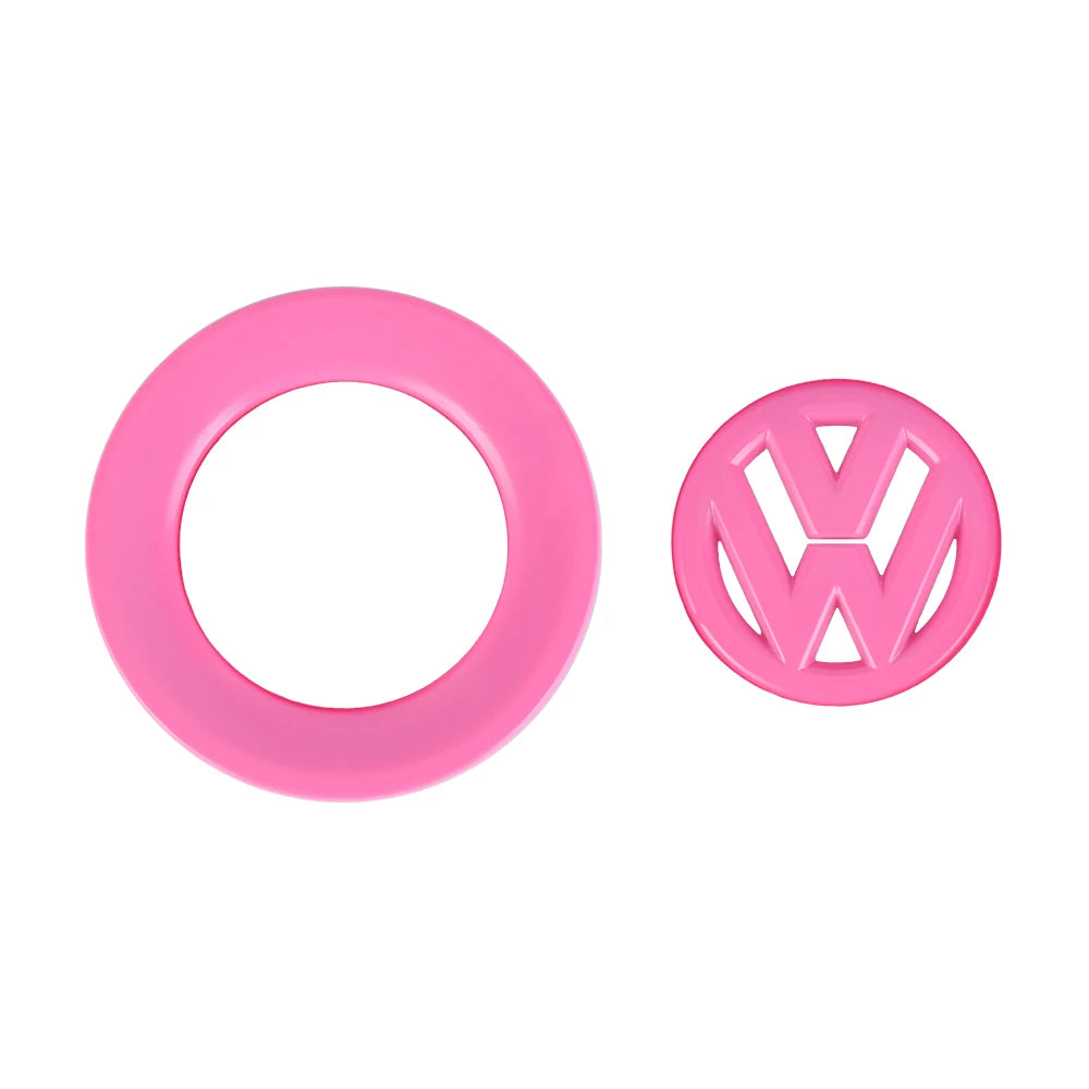ABS Car Steering Wheel Emblem Badge Sticker for Volkswagen Polo Sharan Golf Scirocco Touran Touareg Tcross Tiguan B6 Accessories
