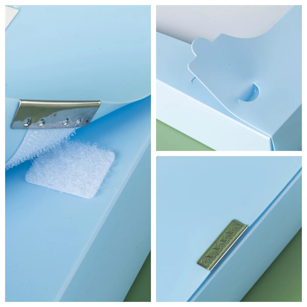 3pcs Large Capacity Plastic File Boxes for Office Use - Document, Personnel Records, Financial Accounting, and Invoice Storage