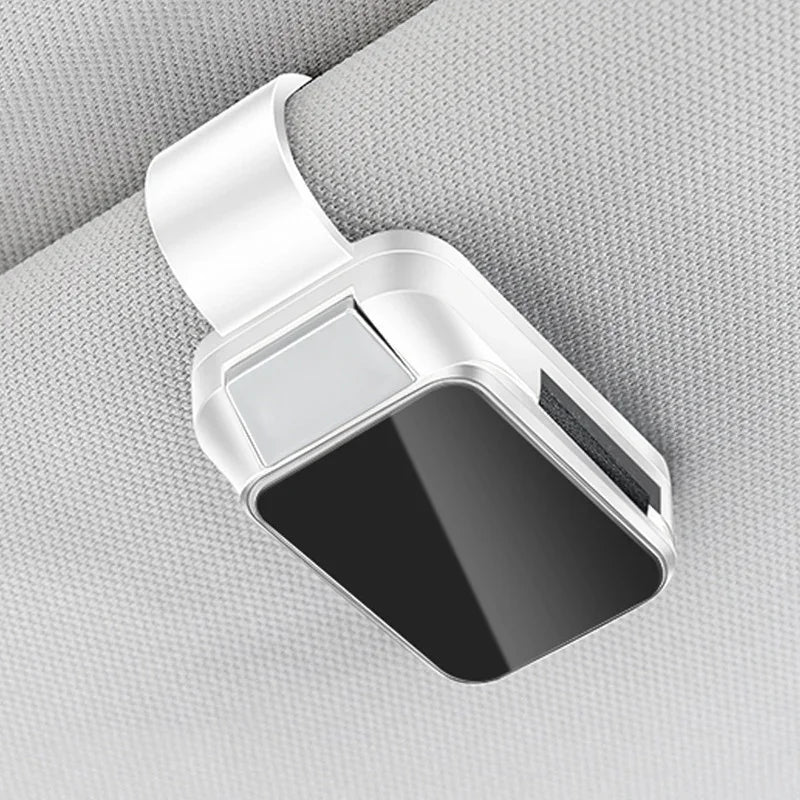 Car Sunshade Glasses Clip, Internal Glasses, Car Internal Accessories Storage Rack, Compact Storage with Alloy Buckle