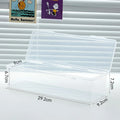 Adjustable Divider Clear Plastic Card Organizer Box Compartmentalized Storage Case Holds 550+ Trading Game Cards For PTCG MTG Co