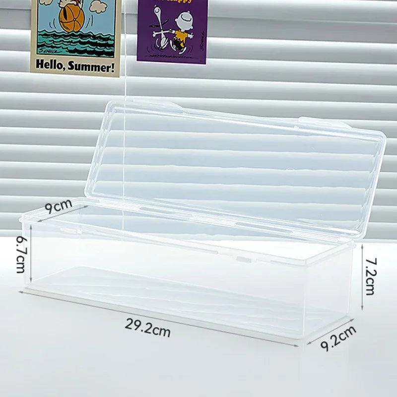 Adjustable Divider Clear Plastic Card Organizer Box Compartmentalized Storage Case Holds 550+ Trading Game Cards For PTCG MTG Co