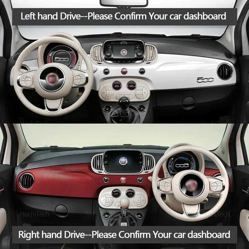 For Fiat 500 500c 500e 2007-2024 Dashboard Cover Dash Board Mat Carpet Pad Shade Cape Blanket Car Accessorie 2020 2021 2022 2023