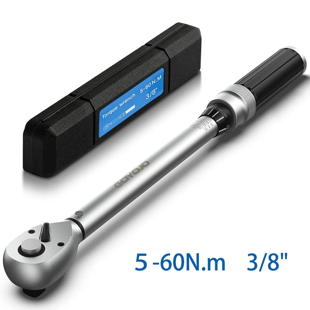 Torque Wrench 1/4 3/8 1/2 Square Drive High Accuracy Torques Key Professional Torque Wrench 50-350N.m Bicycle Automotive Tool