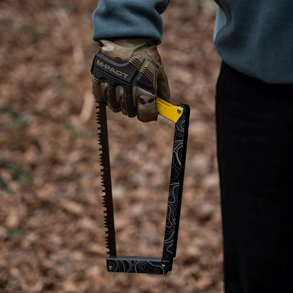 Folding Saw with Storage Bag Portable Wood Saw Aluminum Alloy Multifunctional Handsaw Outdoor Hiking Survival Tools