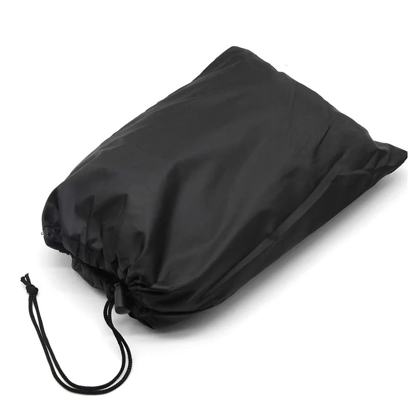 32 Inch Black BBQ Cover Rainproof Gas Barbecue Stove Hood with Folding Side Table Outdoor Oven Protection 210D Cloth Grill Cover