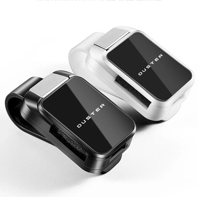 Car Sun Visor Carbon Glasses Sunglasses Clip Holder case Storage for Dacia Duster 2024 2025 2026 Auto assecories Interior