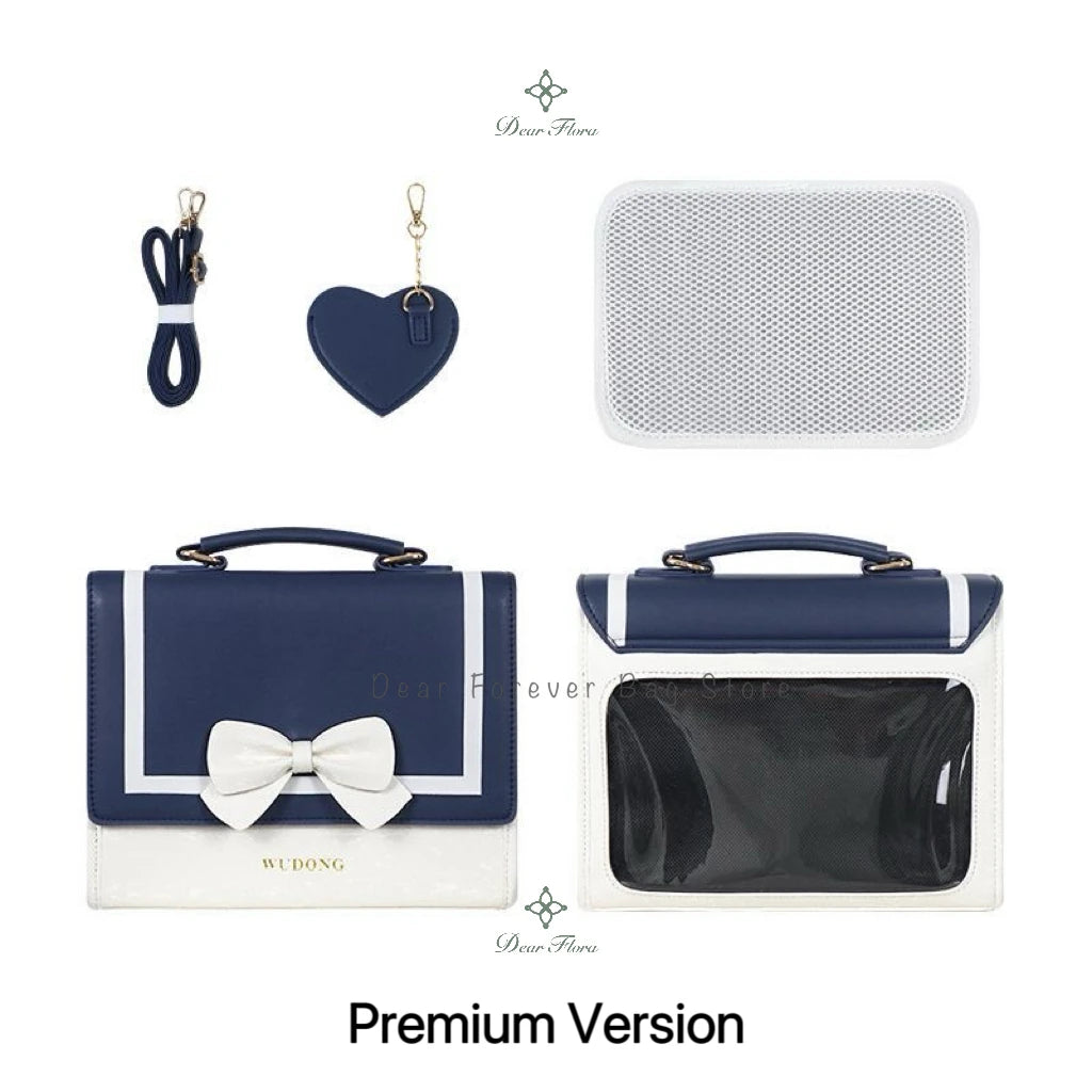Y2K Premium Version Sweet Ita Bag Lolita Girl Transparent Bag Fashion Preppy Style Shoulder Crossbody Bag Kawaii Display Handbag