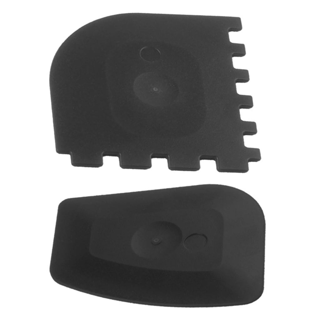 Grill Pan Scraper Tool 2Pcs Grill Pan Scrapers Cast Iron Skillet Cleaning Scrapers Serrated Kitchen Cleaning Oil Scraper Unique