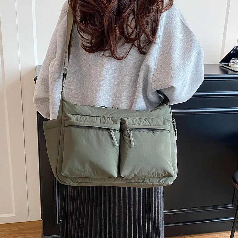 Spring and summer canvas bag women's new hot selling women's bag Youjia high-end sense one-shoulder crossbody bag light luxury n