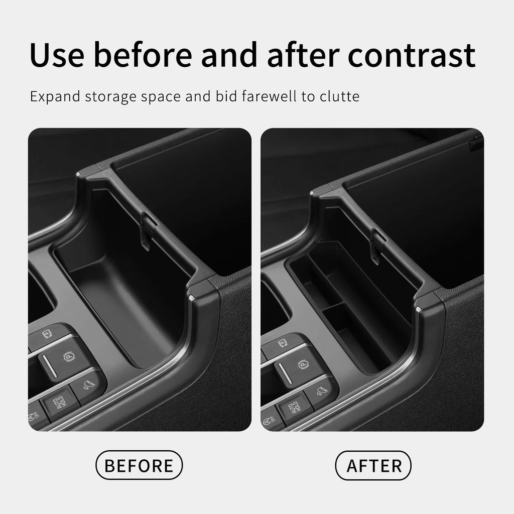 LUCKEASY for Kia Sorento 2021-2025 Central Console Storage Box Car Accessories Organizer Storage Case In Front Of Armrest Box