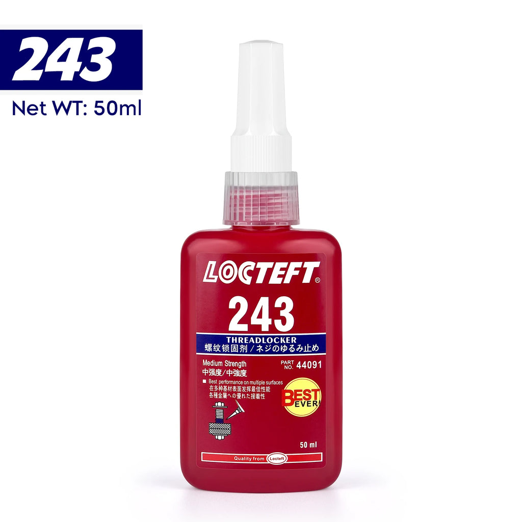 50ML Threadlocker 222 242 243 262 263 271 272 277 290 Screw Adhesive Anti-Loose Glue Quickly Cured Thread Locking Agent Glue