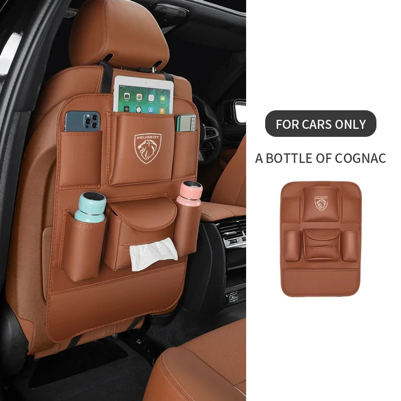Peugeot 206 208 301 308 408 508 607 2008 3008 4008 5008 RCZ Rifter Car Seat Back Storage Rear Anti-Wear Backrest Anti-kick Pad