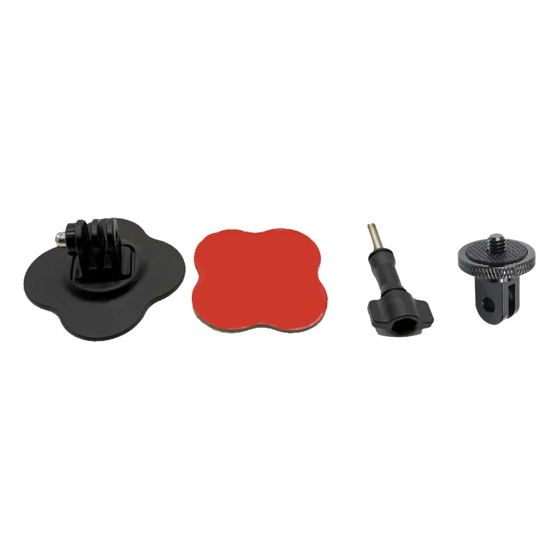 Universal Flexible Helmet Mount for GoPro 13 12 11 10 9 Insta 360 X3 X4 X5 DJI Curved Flat Adhesive Base Sports Camera Accessory