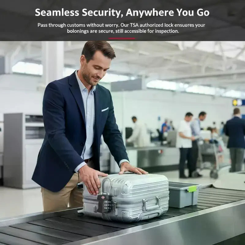 Travel TSA Customs Lock Password Changeable Lock 3 Digit Portable Zinc Alloy Suitcase Luggage Backpack