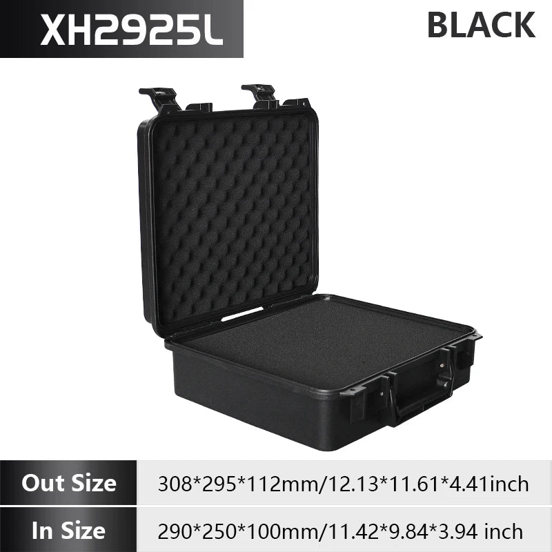 Heavy Duty Portable Tool Case With Reinforced Protective Foam Industrial Plastic Toolbox with Shock Absorbing Foam Lining