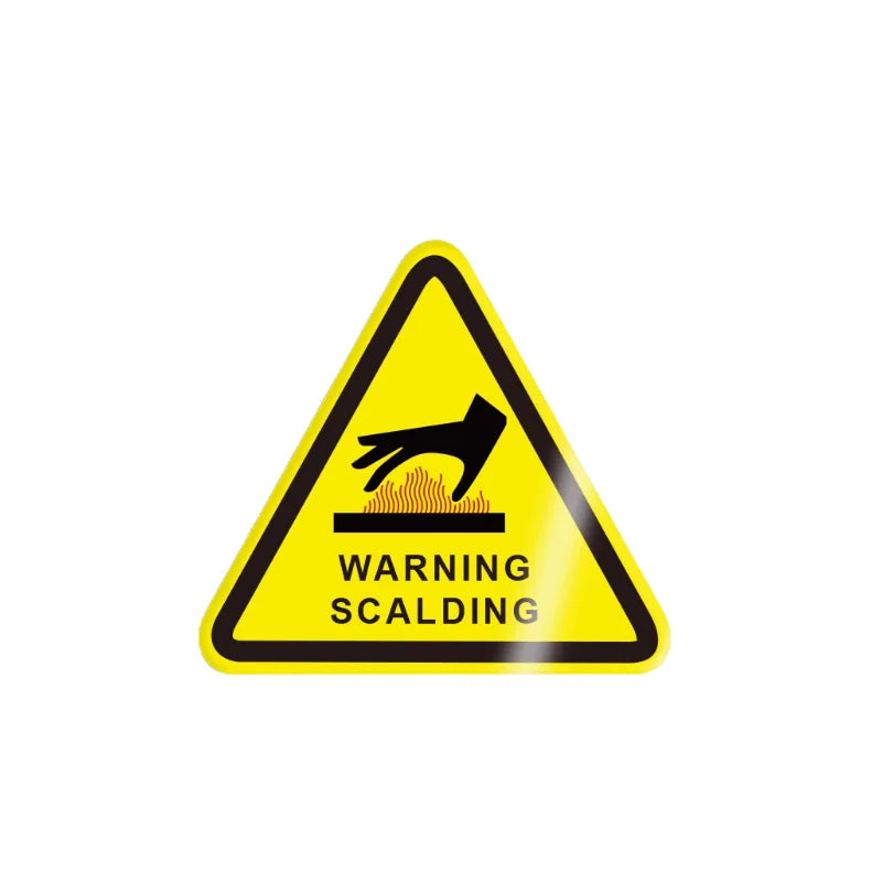10Pcs 50X50Mm Safety Warning Signs, Workshop Production Safety Warning Signs, Hazard Warning Signs