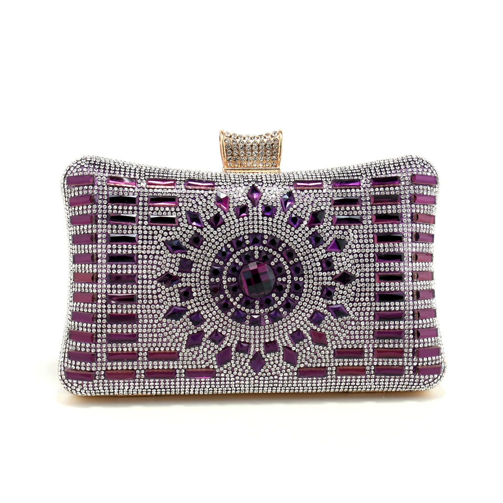 Acrylic Women Evening Bag Diamonds Purse Handbags Chain Shoulder Wedding Party Evening Clutches Messenger Bag Christmas