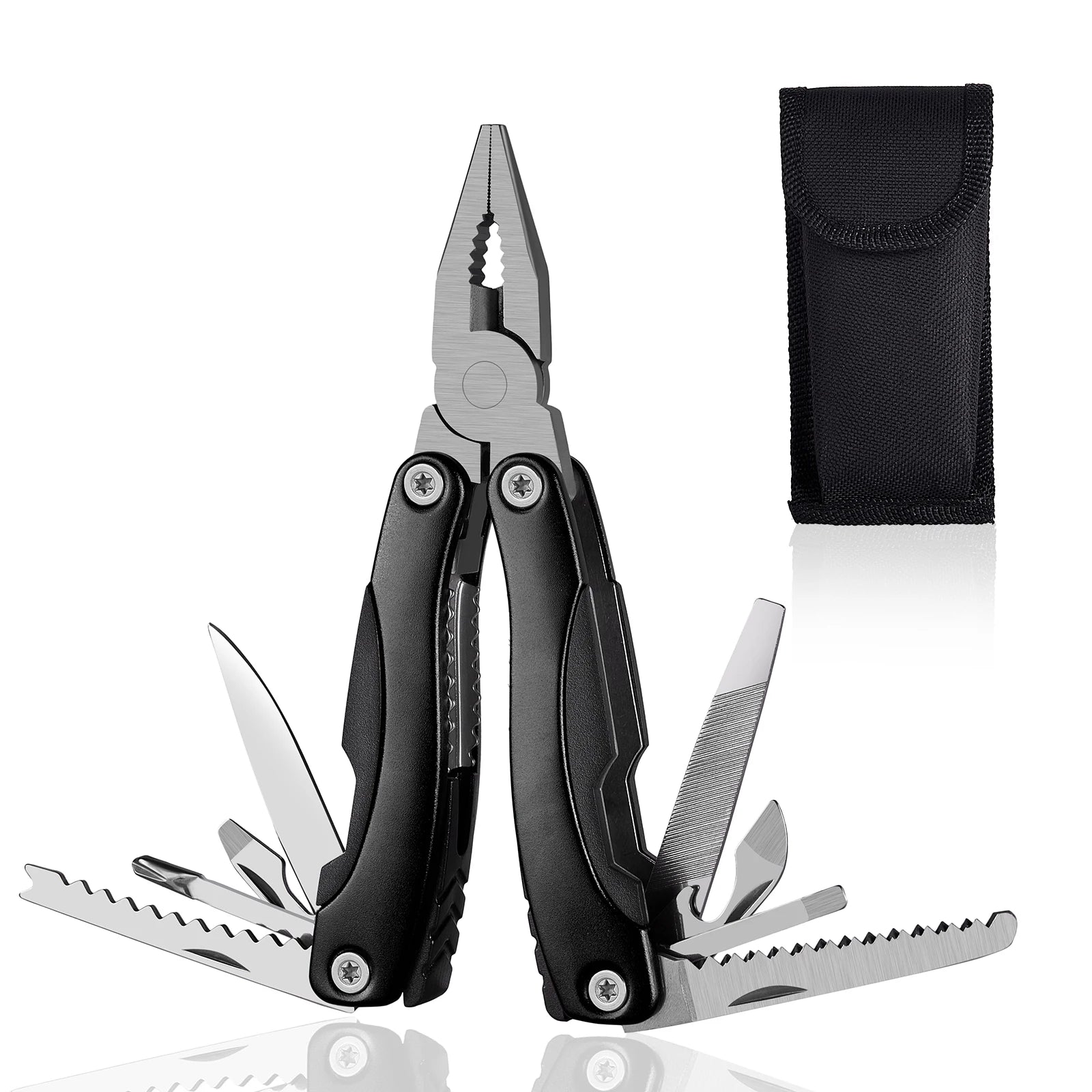 Pocket Multitool Pliers Knife Portable Hand Tool Pliers Screwdriver for Outdoor Survival Camping Fishing Hunting Hiking