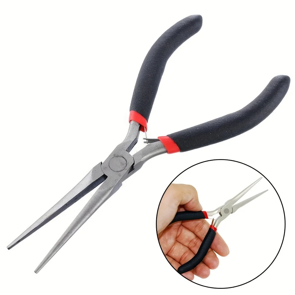 1PC Multi tool Long Nose Plier Needle Nose Plier Forceps Repair Hand Tool