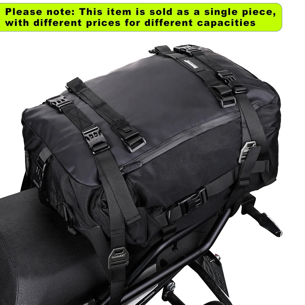 Rhinowalk Motorcycle Side Bag Waterproof Rear Seat Bag 10L 20L 30L Multi-Function Backpack Bumper Modification Luggage Pack