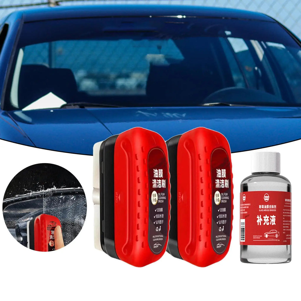 Glass Oil Film Cleaner Plastic Cleaning Board Rain Fog Removal Car Electric Brush Clean for Household