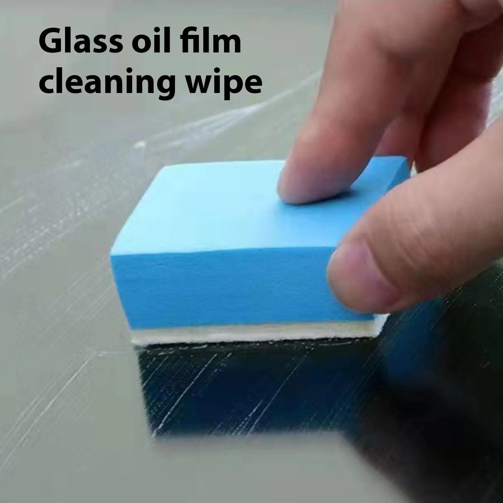 Car Window Oil Film Remover Cleaning Brush & Wipes Easy Defogger Cleaner for Auto Vehicle Windshield Rain Clear Sight