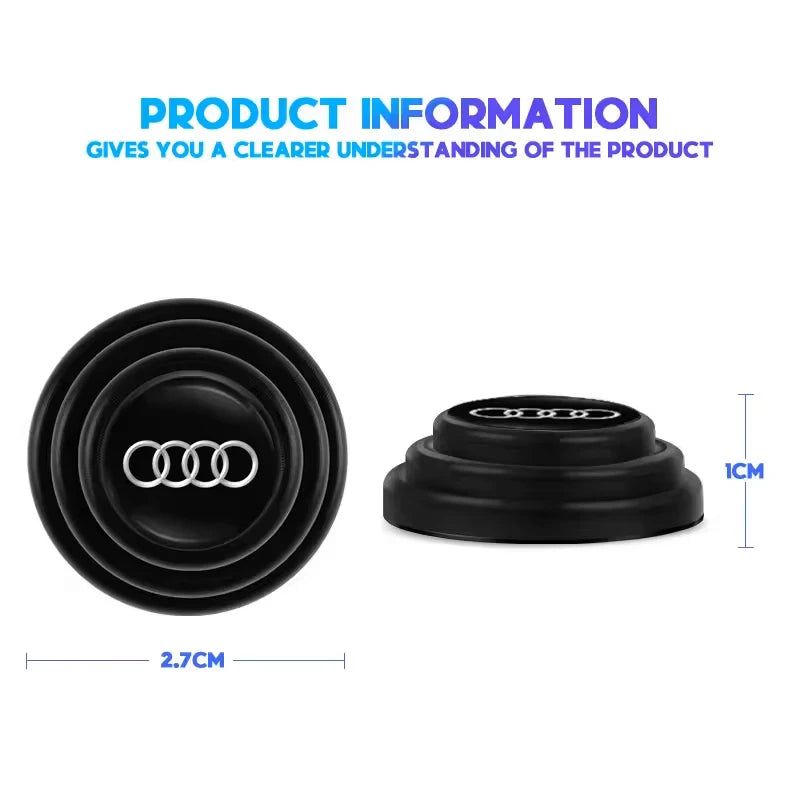 For Audi Sline A4 A3 A6 TT S4 S5 S6 A1 A2 A5 A7 A8 Q1 Q2 Q3 Q4 Q5 Q Car Stickers Car door Soundproof Patch Shock Absorber Gasket