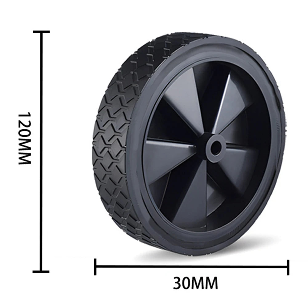 1Pc Heavy Duty Folding Wagon Wheels 180x33mm Shock Absorbing PVC Tires For Outdoor Carts Gardening Shopping Smooth Ride