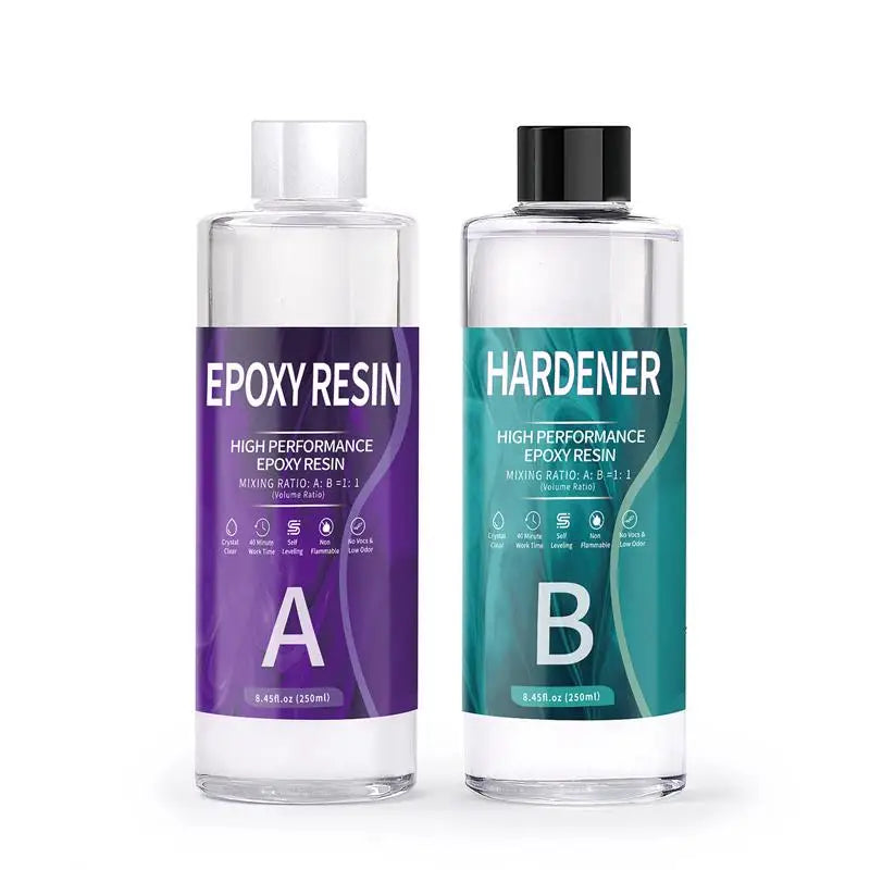 1:1 AB Resin Epoxy Glue High Adhesive Hardener Crystal Gel For DIY Resin Jewelry Making Accessory Gum Intarsia Adhesives Sealers