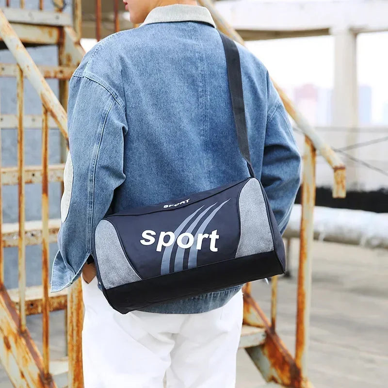 Women's & Men's Gym Bag Unisex Outdoor Crossbody Shoulder Backpack Personalized Duffel Overnight Travel Yoga Sports Bag