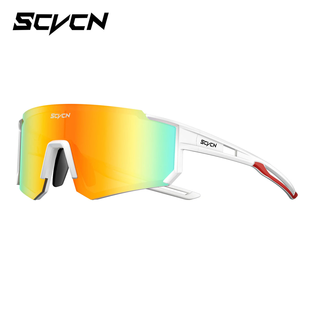 SCVCN UV400 Mountaineering Cycling Protective Glasses Running Sunglasses Stylish Hiking Driving Glasses MTB Sports Sunglasses