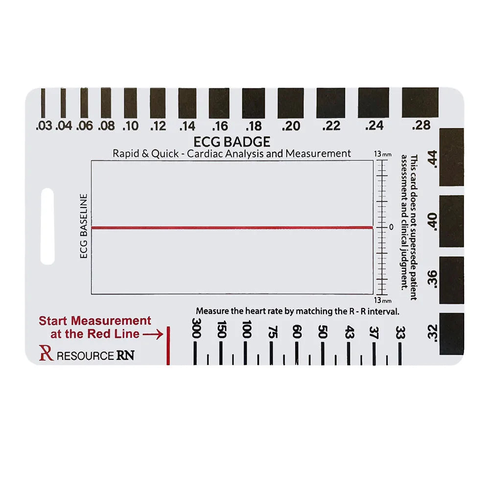 For ECG Interpretation Interpretation Measurement Tool For Educational Use Transparent Caliper Tool Clear ID Size Cards