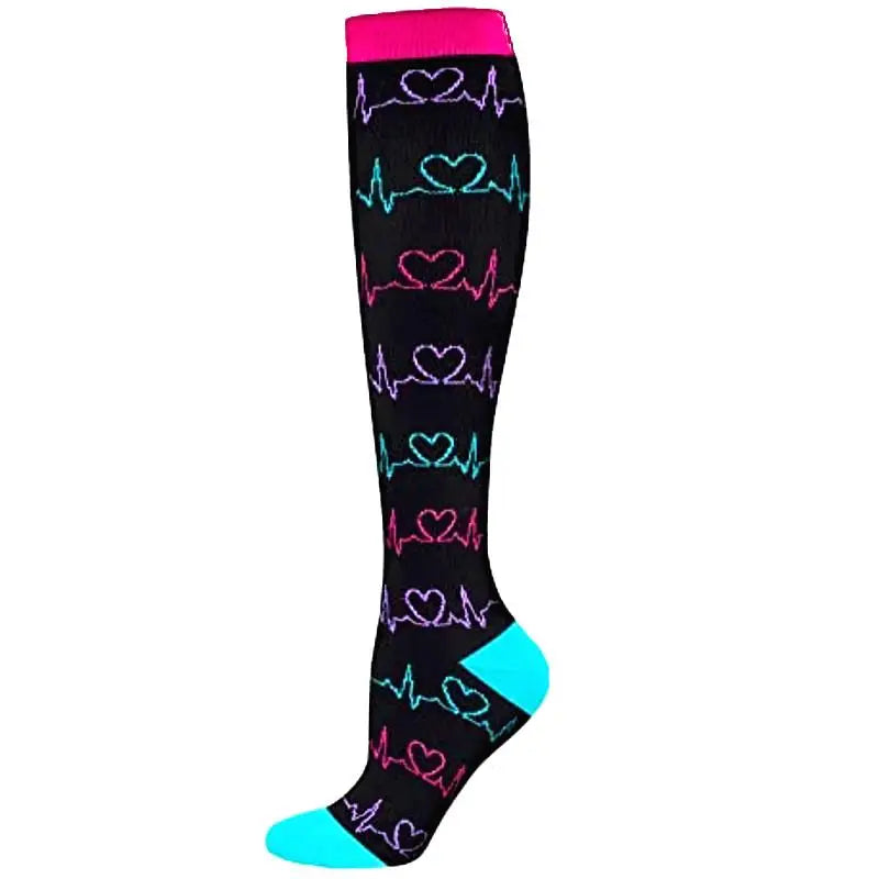 58 Styles Compression Socks Fit For Men Women Nurse Medical Edema Diabetes Varicose Veins Running Hiking Breathable Sports Socks