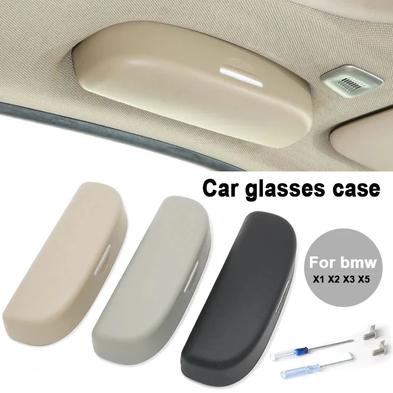 Car Sunglasses Holder Sun Glasses Box Eyeglasses Case for BMW X1 X2 X3 X5 F25 G05 F11 F20 I3 GT1 3 2 5 7 Series Mini Accessories