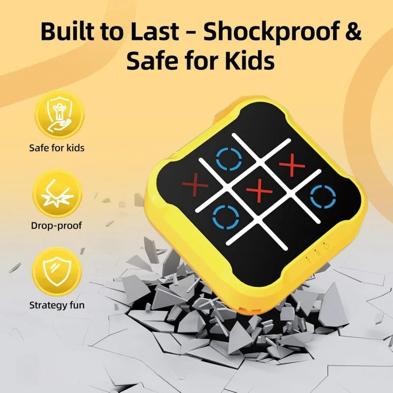 Portable Handheld Board Indoor Game Toy Classic Fingertip Toy Board Game Multifunctional Electronic Tic-Tac-Toe Board