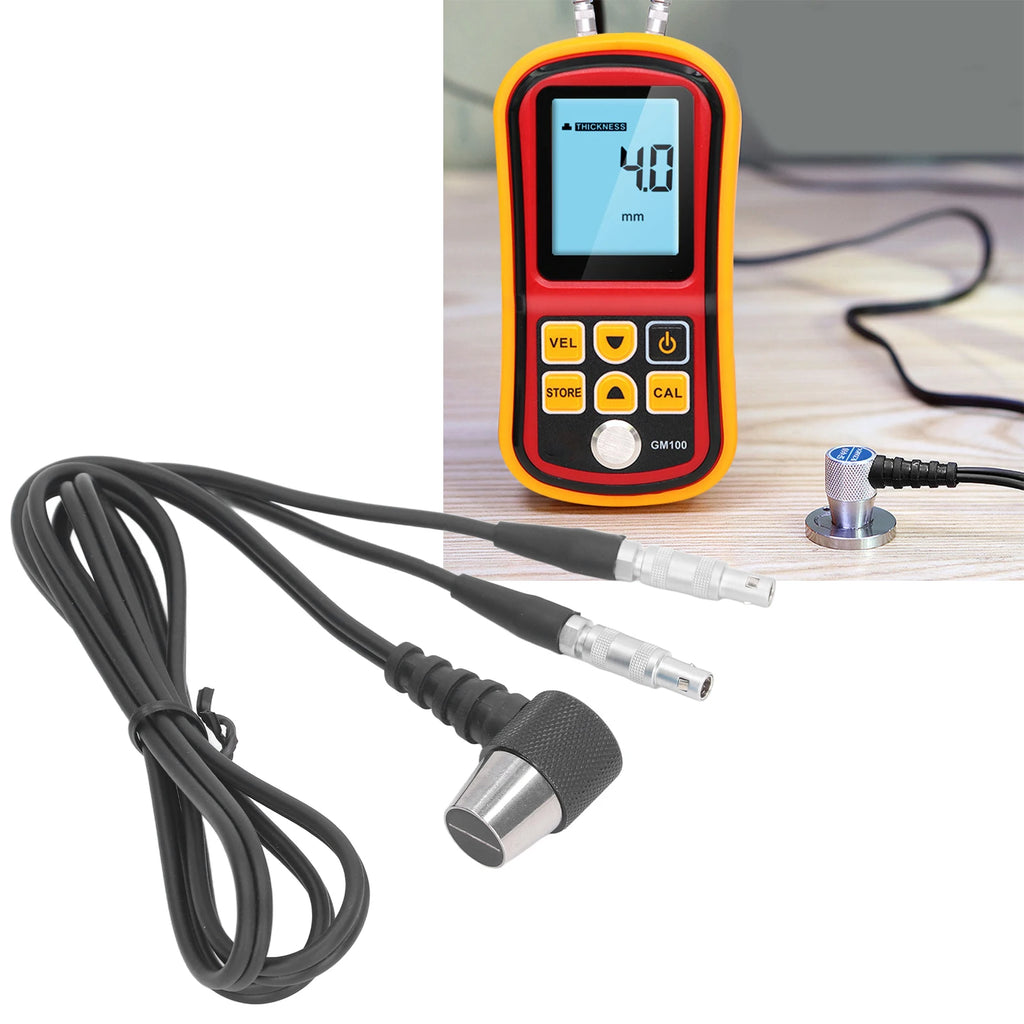 Ultrasonic Thickness Gauge Probe Standard Transducer Tester Meter Monitor Replacement Probe