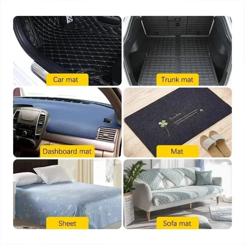Double Faced Adhesive Patch Car Carpet Fixing Stickers Home Office Foot Mats Carpets Anti Skid Grip Nylon Tape Hook And Loop Pad