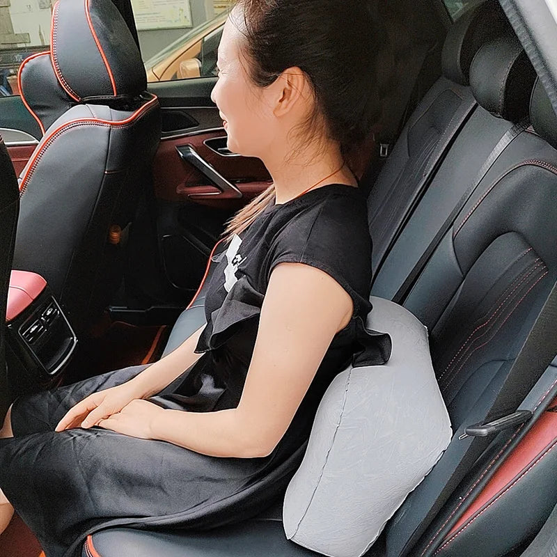 Car Inflatable Lumbar Support Air Matts Long Distant Travel High Speed  Airplane Foot Drag Suit Kids Sleeping Headrest Accessory